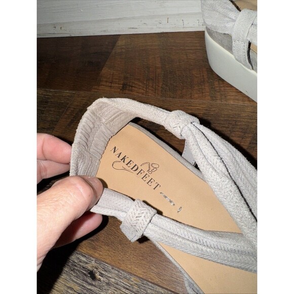 NAKED FEET - SCORPIUS in GREY Size 8 Wedges Comfortable - Picture 3 of 5